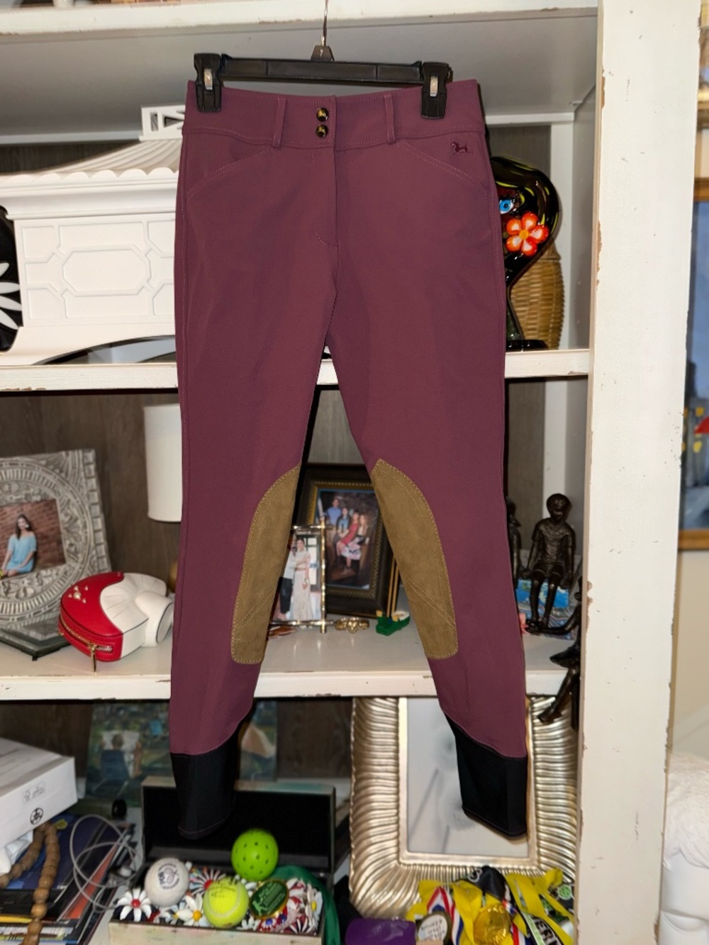 R.J. Classics sz 26 mid rise Anna riding breeches mixed berry - Picture 2 of 9